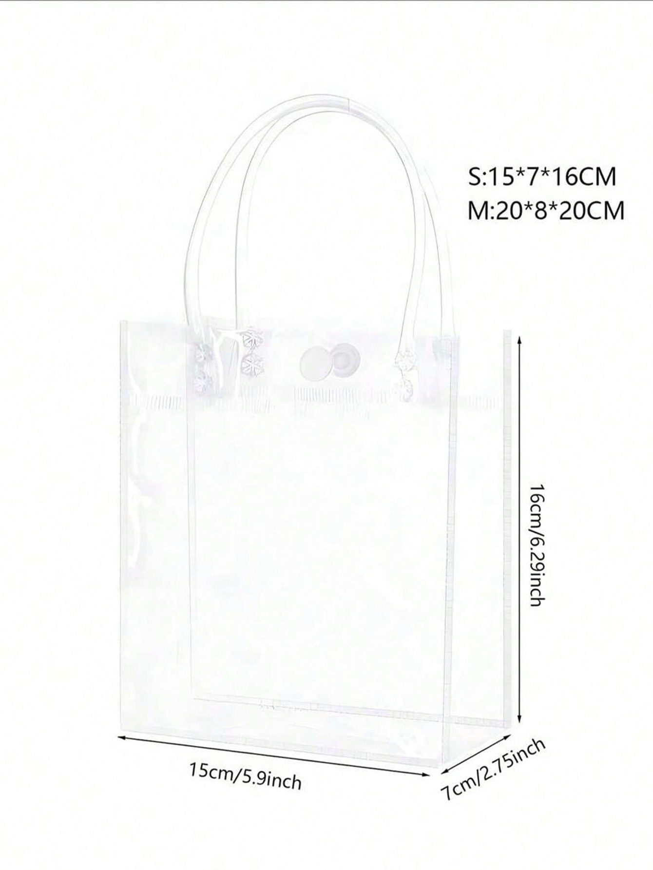 Personalized Clear PVC Gift Tote Bag